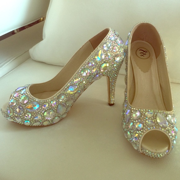 AB crystal rhinestone shoes
