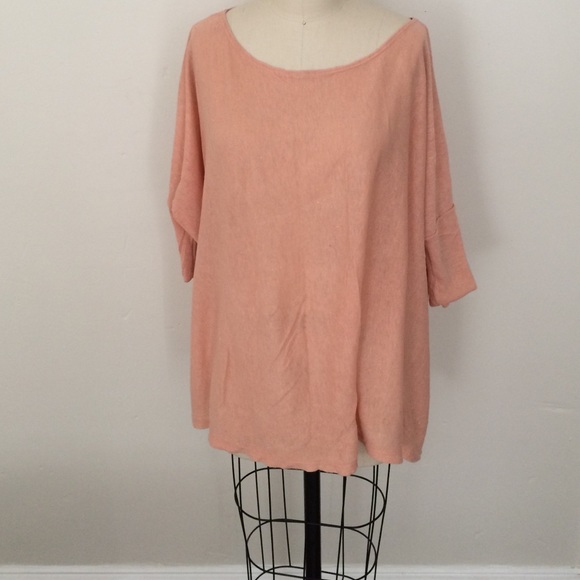 Betsey Johnson peach sparkle top!
