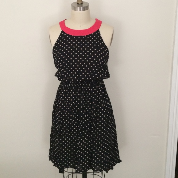 Anthropology polka dot dress