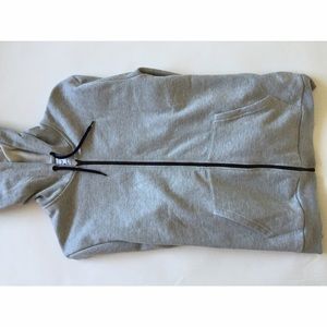 Topman Zip Up - Light Heather Gray