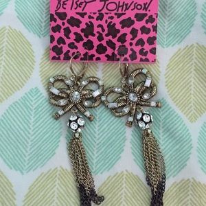 Betsy Johnson earrings, never used