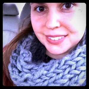 Long Thick Knitted Scarf