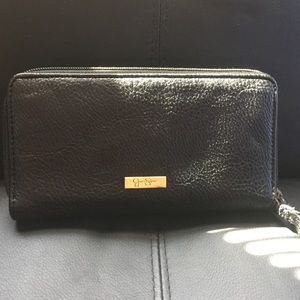 Jessica Simpson black leather wallet