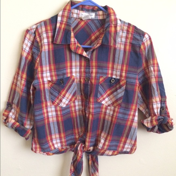Plaid Tied Crop Top