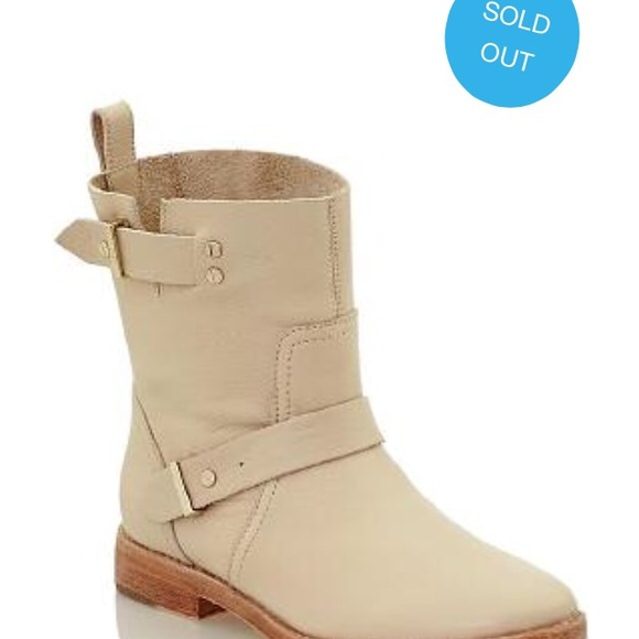 NEW JOIE flat Moto boots in buff! Blogger fav! - Picture 2 of 4
