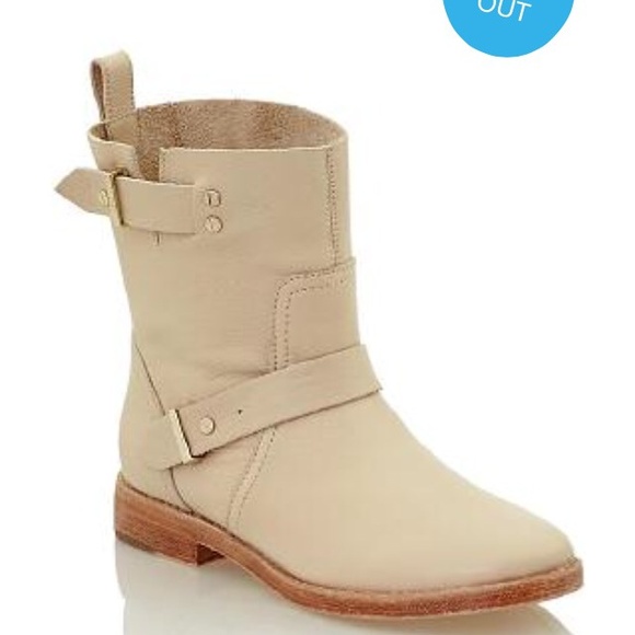 Joie Shoes - NEW JOIE flat Moto boots in buff! Blogger fav!