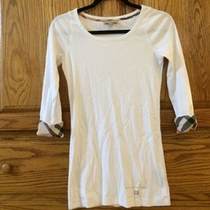 Burberry 3/4 sleeve tee