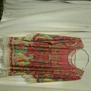Tunic multi colored top.