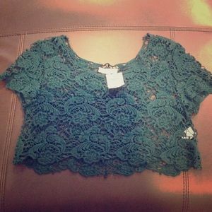 Crochet half top
