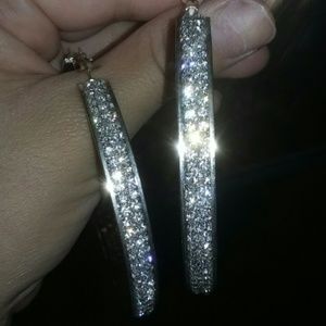 Bling hoops