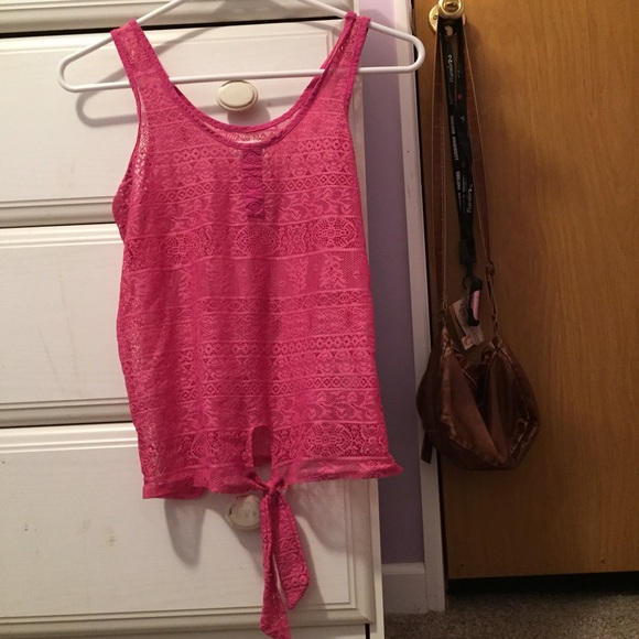 Pink floral top