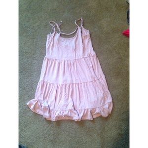 Pink baby doll dress