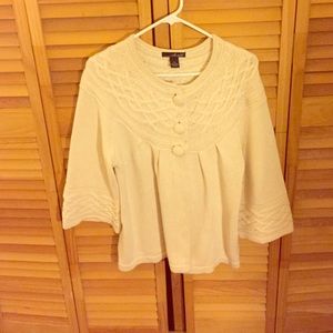 3 button sweater