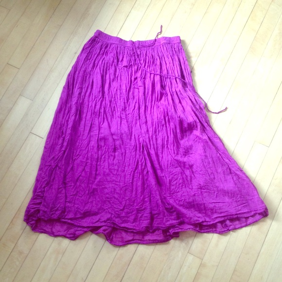 Fuchsia Boho Skirt