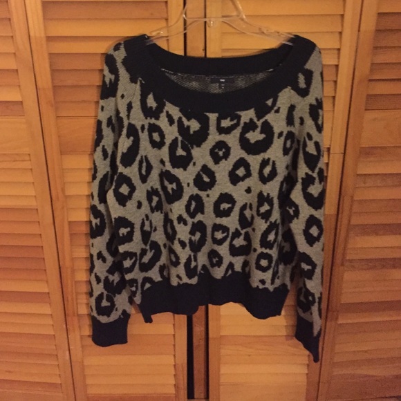 Cheetah print sweater