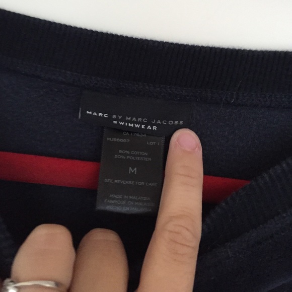 Marc by MJ Velour Sweatshirt w/ 3/4 length sleeves - Picture 2 of 4