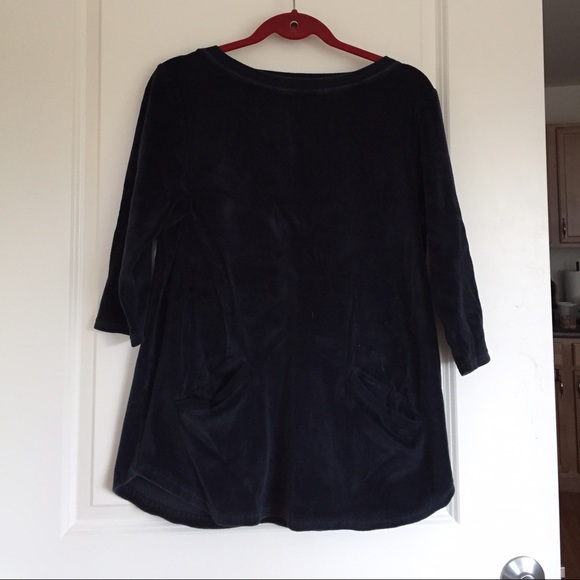 Marc by MJ Velour Sweatshirt w/ 3/4 length sleeves - Picture 4 of 4