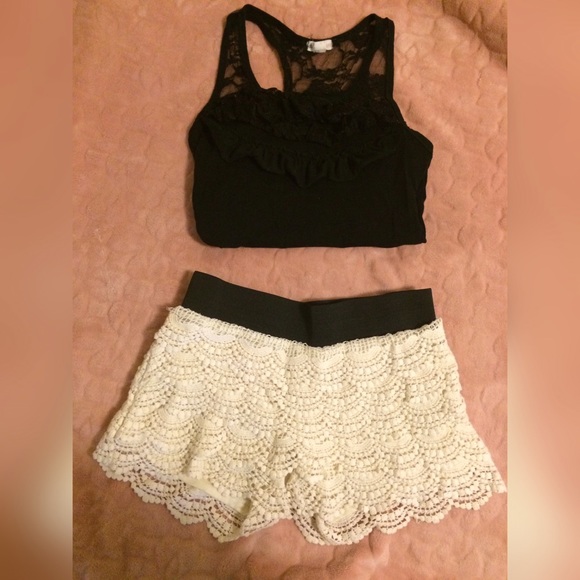 Crochet shorts