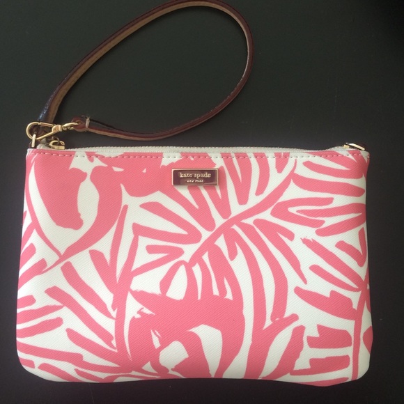 Kate Spade flower print Wristlet