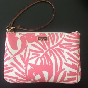Kate Spade flower print Wristlet
