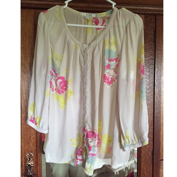 Boden 3/4 sleeve floral blouse US size 10