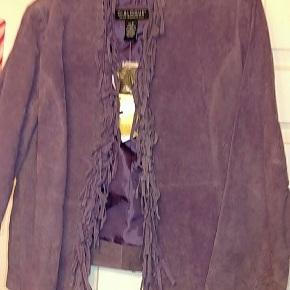 New Purple suede coat