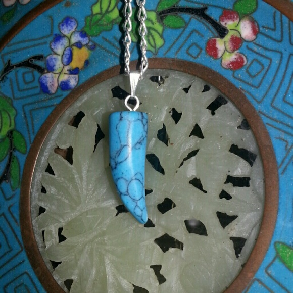 Stone horn pendant