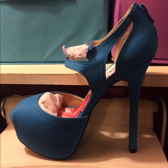 Blue heels