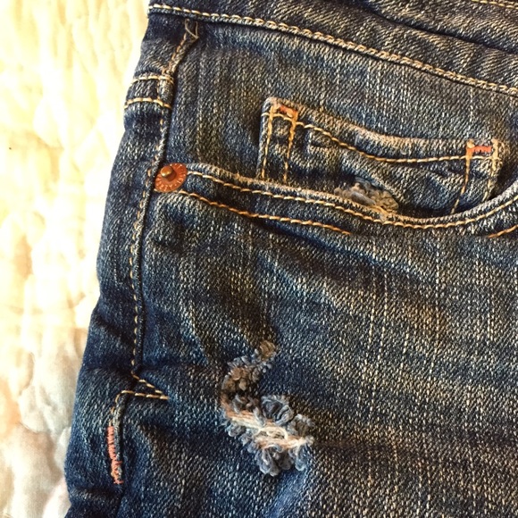 SOLDAeropostale Denim Distressed Shorts - Picture 3 of 4