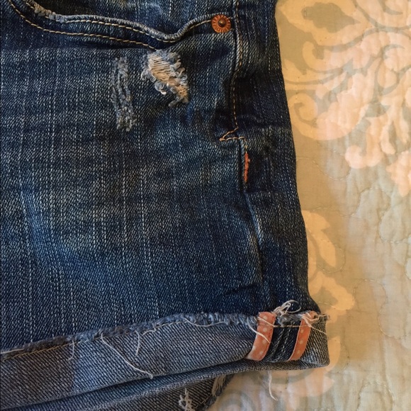 SOLDAeropostale Denim Distressed Shorts - Picture 4 of 4
