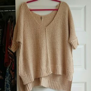 Free People oversized chunky knit sweater