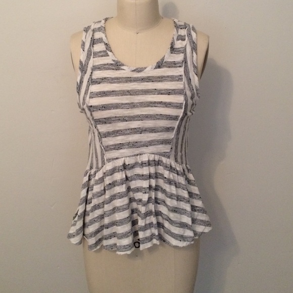 Free people stripe babydoll tank