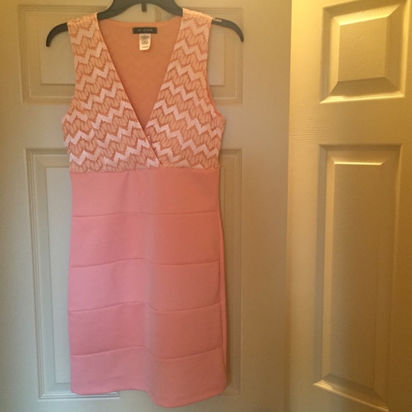 Peach O'Sher dress: Large