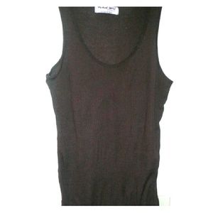 brown ribbed Michael Stars tank