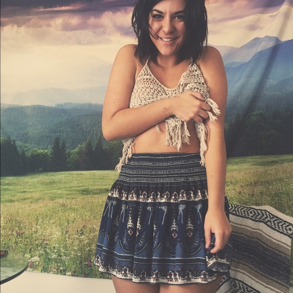 Hollister Patterned Mini-Skirt