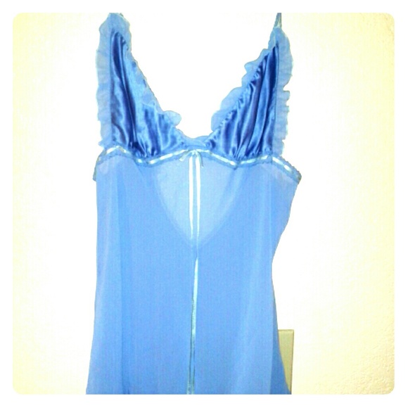 Victoria's secret negligee lt blue size m