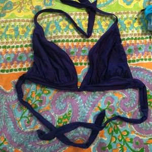 navy bikini top