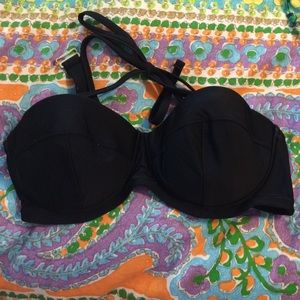 black bikini top