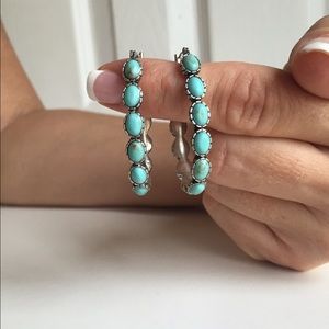 Lucky brand oval hoop earrings