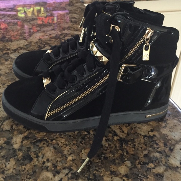 Michael kors sneaker schwarz gold Clearance