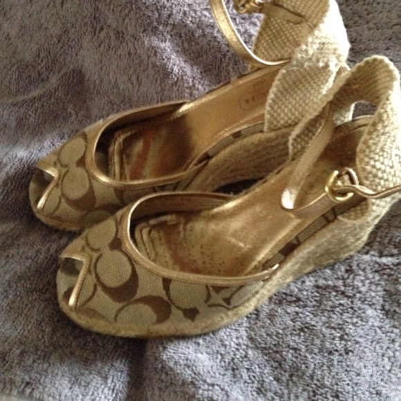 Coach Shoes - Today only Beautiful Coach wedges sz7