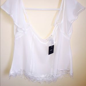 White off the shoulder top