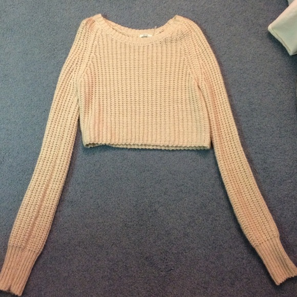 Urban Outfitters Sweaters - UO Cropped Cream Sweater