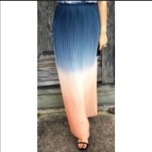 Cynthia Rowley pleated maxi skirt