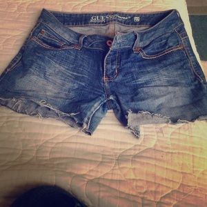 Guess blue jean shorts