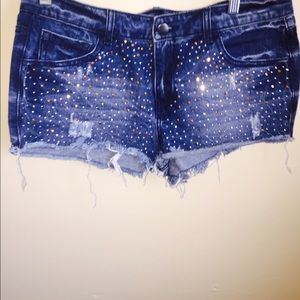 Bedazzled Jean shorts