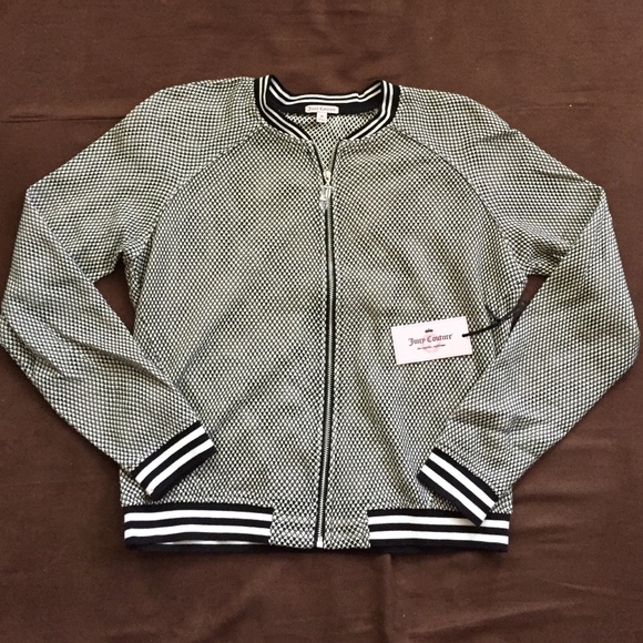 Juicy Couture Mesh bomber jacket Medium NWT