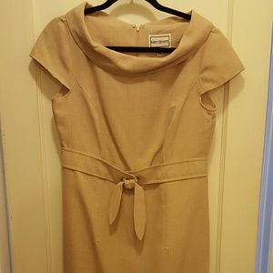 Tan Lenin Pencil dress