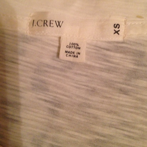 J Crew cream color silver bead detail sz xsmall - Picture 2 of 4