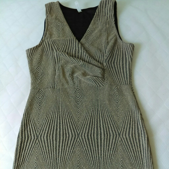 Shimmery gold party dress